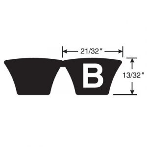 Banded B Section Dimensions Diagram