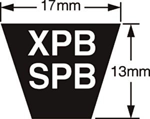 XPB SPB Section Dimensions Diagram