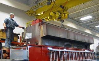 ISC Machine Overhead Crane Work