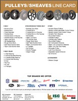 Pulleys Sheaves Line Card Button