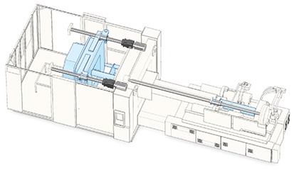 Thomson High Load Ball Screw Application Injection Molding